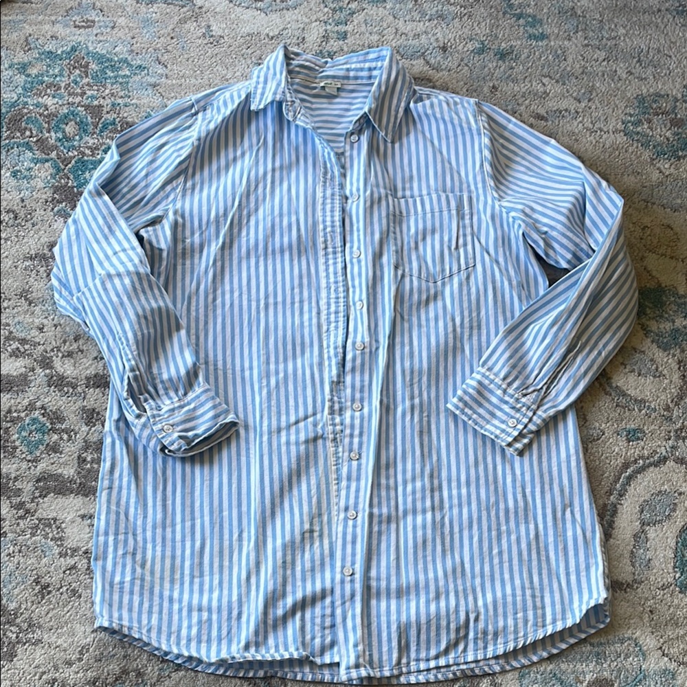 Aerie oversized button down swim cover up